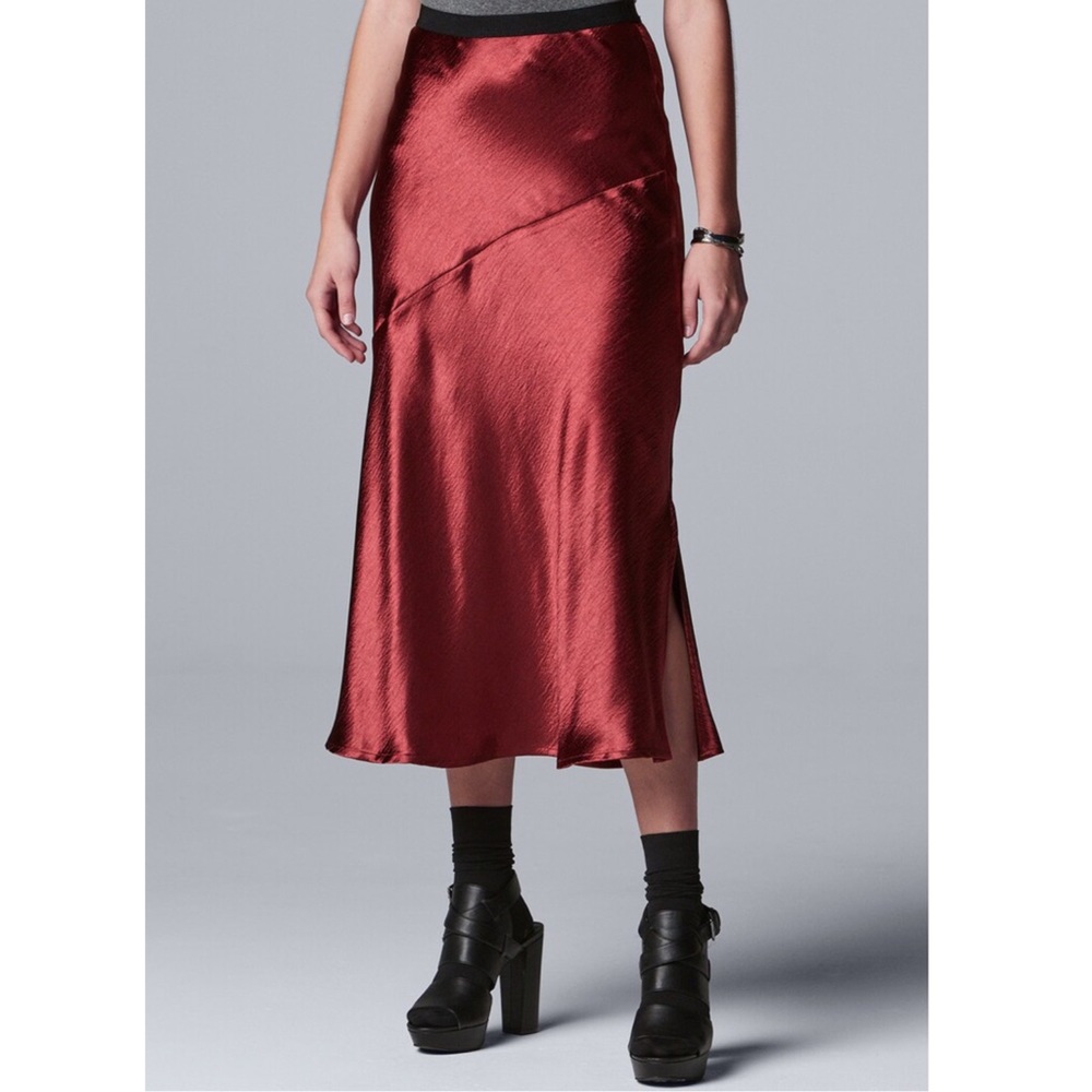 Simply Vera Vera Wang Satin Skirt
